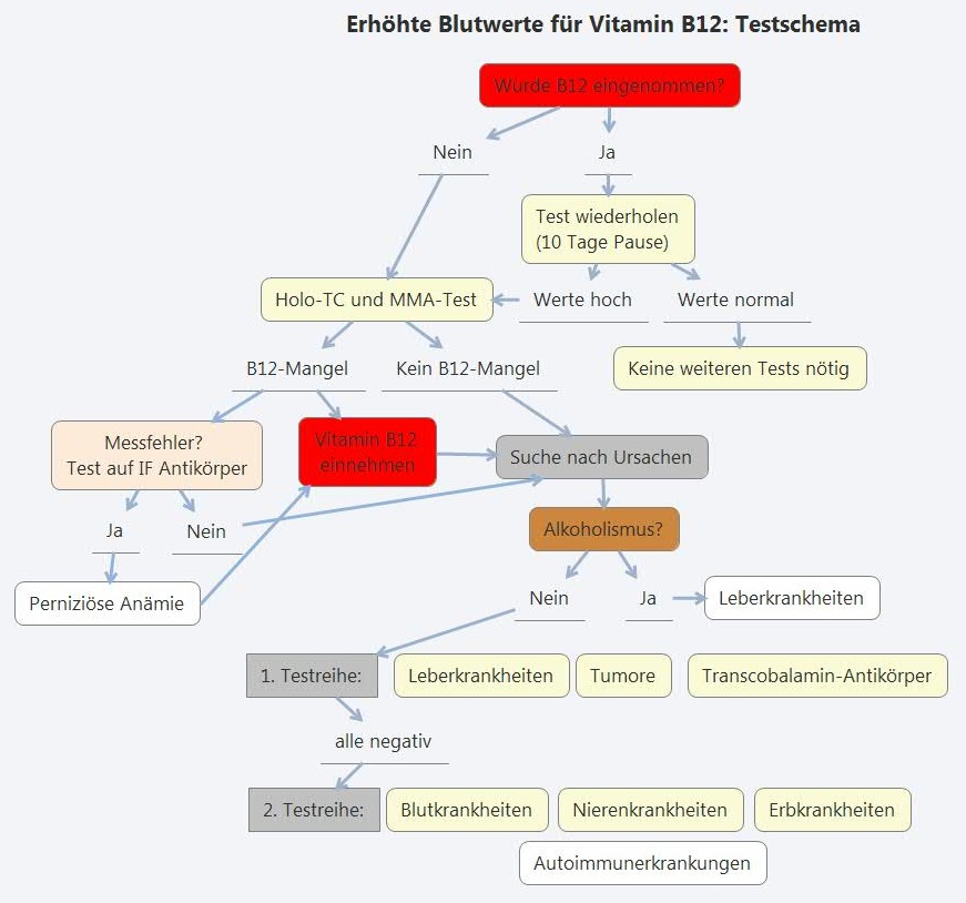 Vitamin b12 Hohe Blutwerte