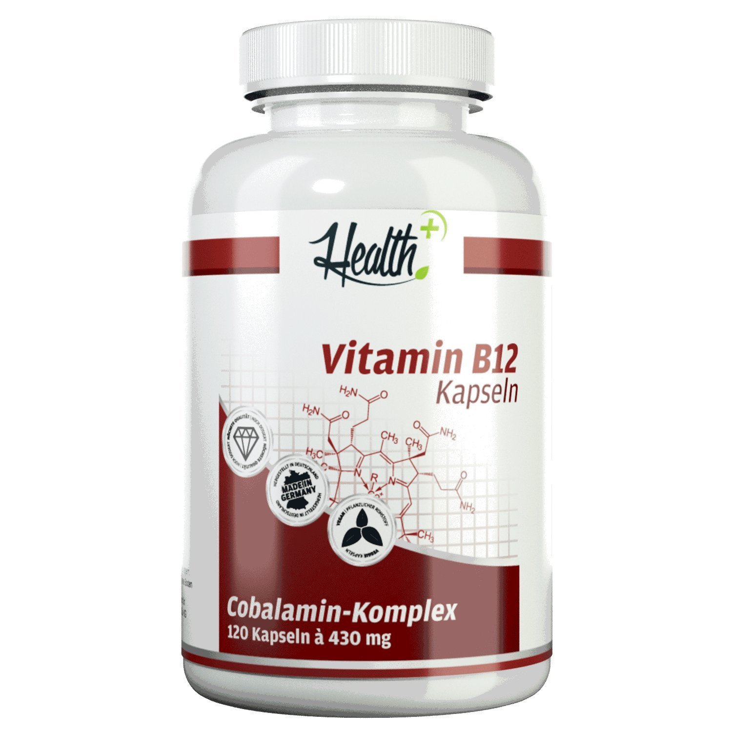 Vitamin B12 Cobalamin Komplex, Health+ im Test